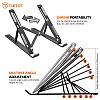 Tukzer Imported Laptop Stand Notebook Riser 6 Level Height Angle Adjustment 2X Stronger M-Shape Aluminum Laptop Tabel Stand