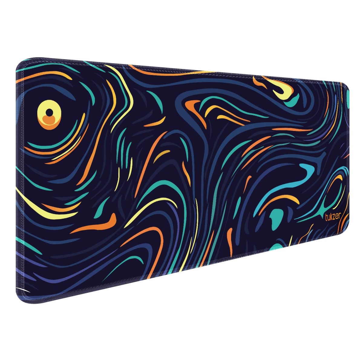 Tukzer Retro Extended Gaming Mouse Pad, High-Speed Mouse Tracking & Control | Stitched Edges, Non-Slip Rubber Base| for Computer Laptop Keyboard Office Home