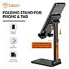 Tukzer Tabletop Fully Foldable Tablet  and Mobile Stand Holder  (Black)