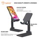 Tukzer Tabletop Fully Foldable Tablet  and Mobile Stand Holder  (Black)