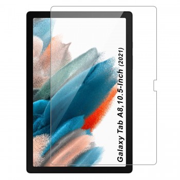 Tukzer Tempered Glass Screen Protector For Samsung Galaxy Tab A8 10.5-Inch (2021 Release)(SM-X200/ SM-X205)| Premium 9H Hardness, Anti-Scratch, Bubble-free Screen Guard