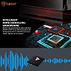 Tukzer USB Computer Microphone, RGB Mic, Omnidirectional Condenser Noise-Cancelling with On-Off Button, Plug & Play Desktop Laptop Mic (Black) 