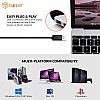 Tukzer USB Computer Microphone, RGB Mic, Omnidirectional Condenser Noise-Cancelling with On-Off Button, Plug & Play Desktop Laptop Mic (Black) 