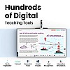 TutorPlus Portable Interactive Panel, Convert Any Monitor/Display (32 inches - 65 inches) into Digital white 