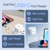 UNIGEN® 35W PD Dual Port USB-C Fast Charger Adapter with Multi-Protection, BIS Certified, Compatible with iPhone 17–11 Series, Samsung