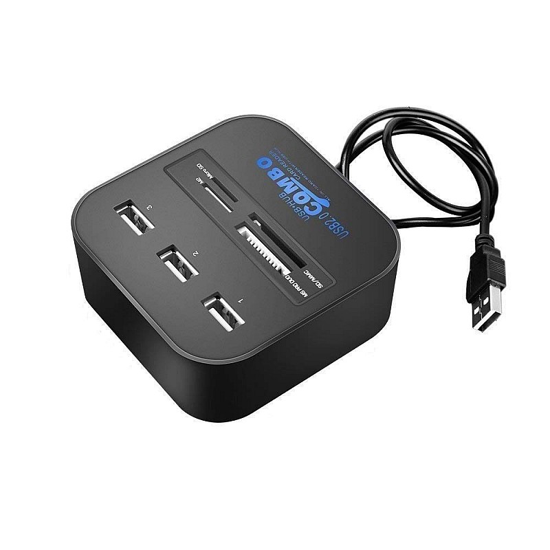 USB Hub Combo 3 USB