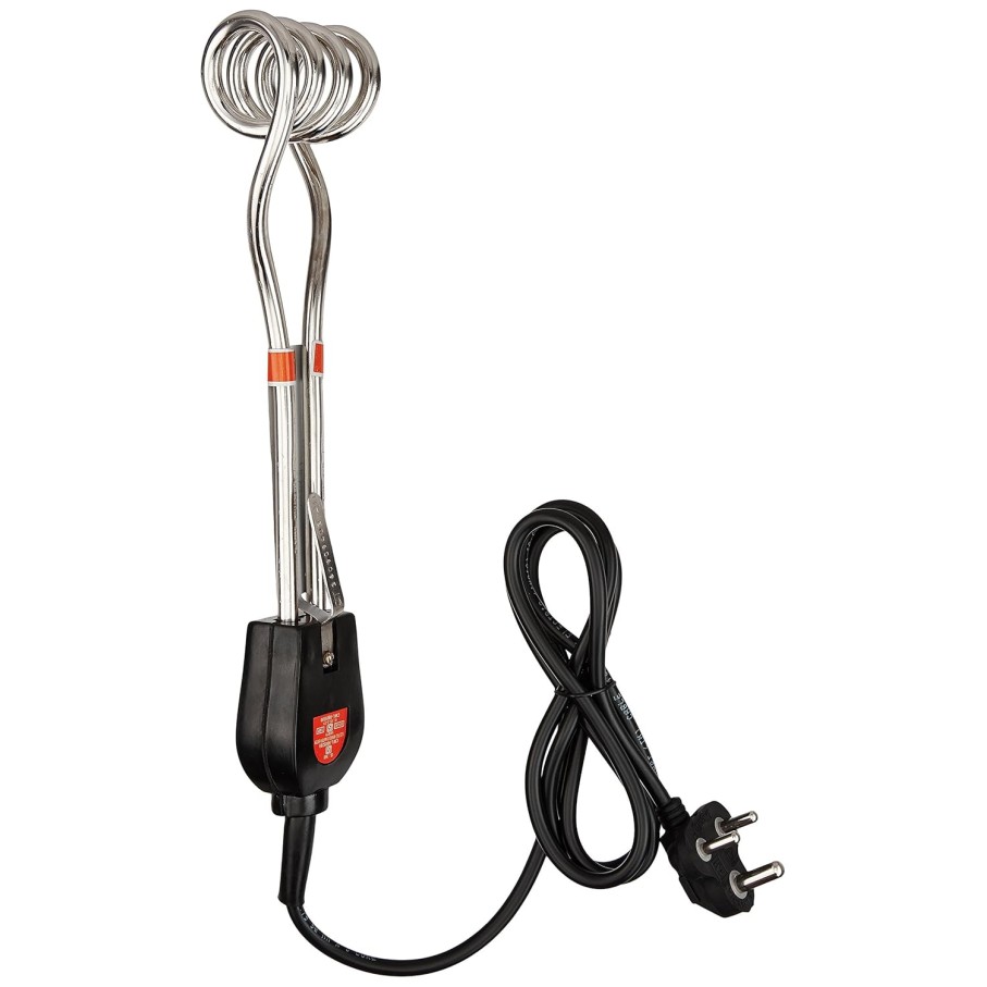 Usha Immersion Heater (2410) 1000 Watts with Shock Protection (Silver), Copper Usha Immersion Heater (2410) 1000 Watts with Shock Protection (Silver), Copper
