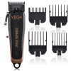 VEGA PROFESSIONAL Men Pro Battery Powered Speed Professional Hair Clipper With 300 Mins Runtime & Japanese Stainless Steel Taper Blades, (Vpphc-07)