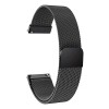 VEROX Stainless Steel 19mm Strap for Smart Watch Strap with Magnetic Buckle Compatible with Boat Storm, Noise Colorfit Pro, and All The 19mm Smart Watch - Black