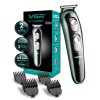 VGR V-055 Professional Hair Trimmer for Men | 4 Guide Combs, Corded & Cordless, Adjustable Blade | Beard & Hair Grooming | USB Charging with 120 Min Runtime - Black