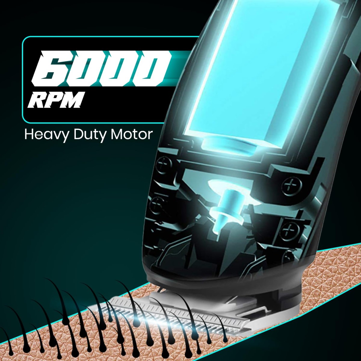 VGR V-055 Professional Hair Trimmer for Men | 4 Guide Combs, Corded & Cordless, Adjustable Blade | Beard & Hair Grooming | USB Charging with 120 Min Runtime - Black