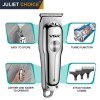 VGR V-071 Cordless Professional Hair Clipper Runtime: 120 Min Trimmer For Men With 3 Guide Combs (Silver) Standard,Battery Powered, 1 Count