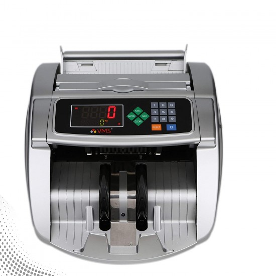 VMS Essentials Money Counting Machine with UV,MG Counterfeit Bill Detection plus external display