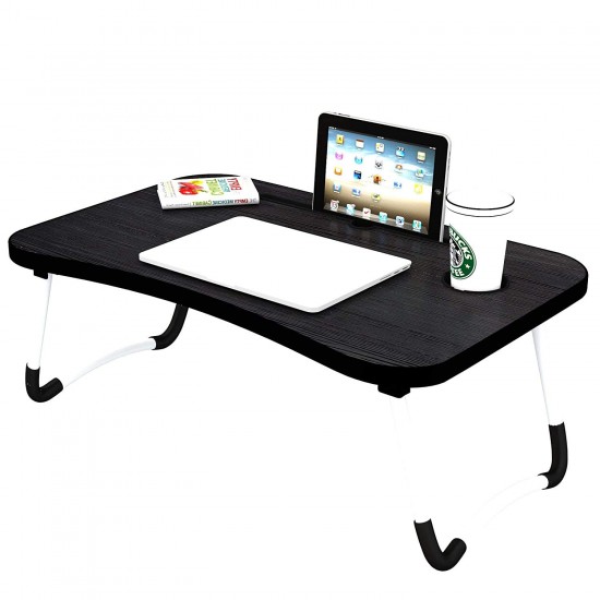 VMS OfficeBuddy Multipurpose Foldable Laptop Table with Cup & Tablet Holder
