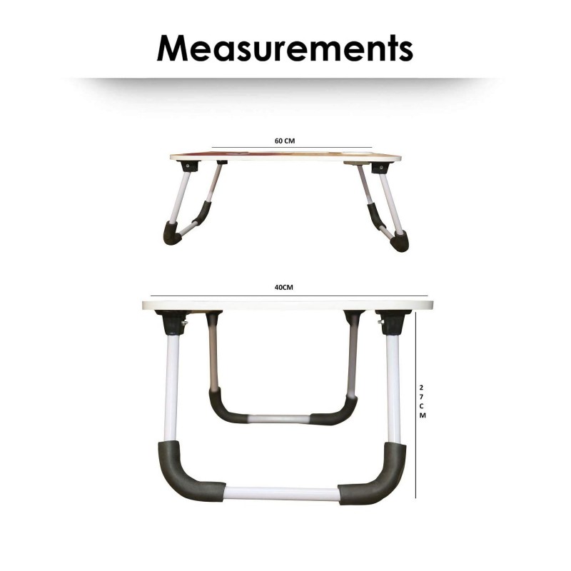 VMS OfficeBuddy Multipurpose Foldable Laptop Table with Cup & Tablet Holder