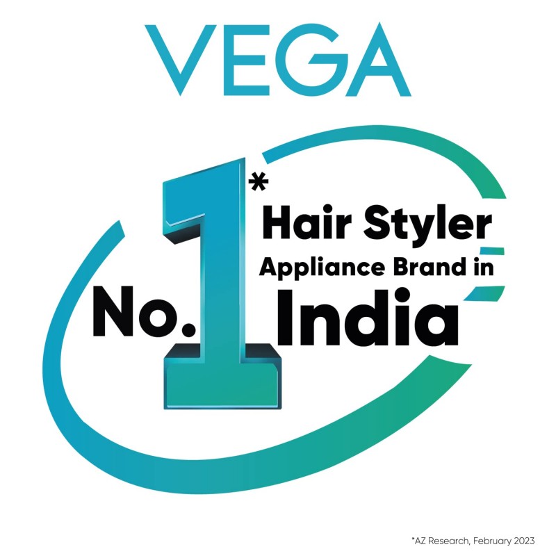 Vega 3 in 1 Mini Hair Styler- Mini Hair Straightener, Mini Curler & Mini Hair Crimper for Women, Travel Friendly, India's No.1* Hair Styler Appliance Brand, (VHSCC-06)