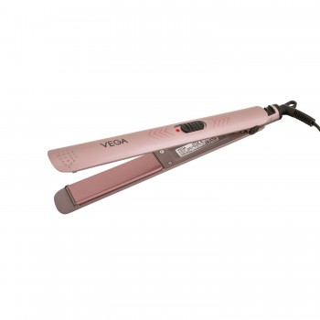 Vega K Shine Hair Straightener for Women with Keratin infused Plates for Minimise Hair Damage, Heat upto 200°C, Power Indicator Light, Rose Gold, (VHSH-28)