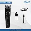 Vega Men T1 Beard Trimmer For Men With 40 Mins Run Time, Usb Charging & 23 Length Settings, (Vhth-18,Black).