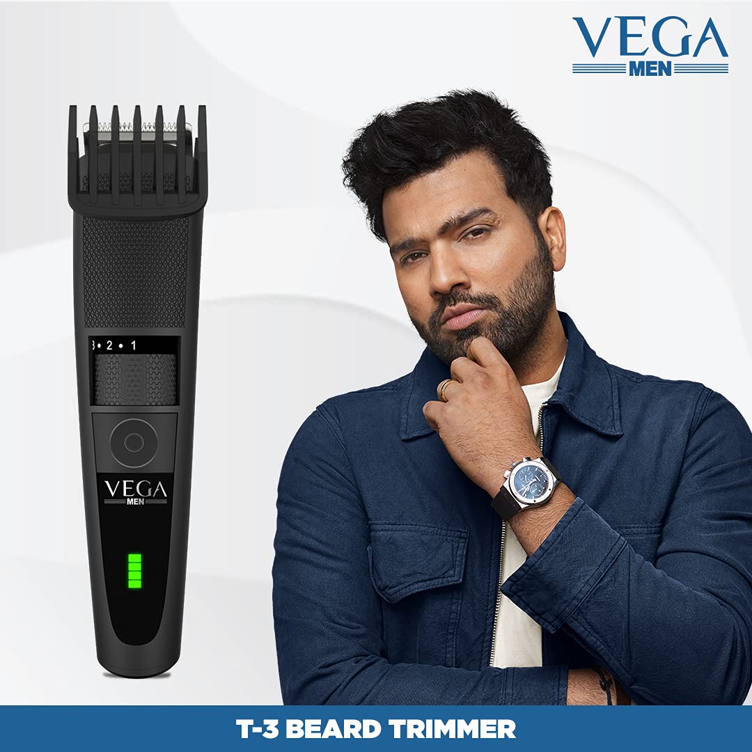 Vega VHTH-19 Men T3 Beard Trimmer Black