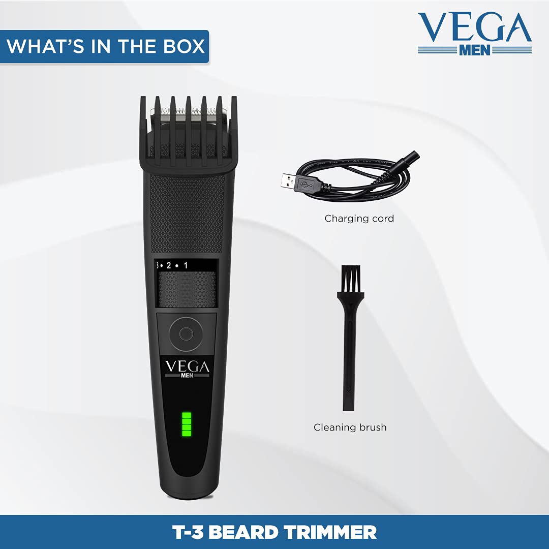 Vega VHTH-19 Men T3 Beard Trimmer Black