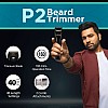 Vega P2 Beard Trimmer for Men with 160 Mins Runtime, Titanium Blades & 40 Length Settings, (VHTH-26)