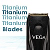 Vega P2 Beard Trimmer for Men with 160 Mins Runtime, Titanium Blades & 40 Length Settings, (VHTH-26)