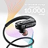 Vibez by Lifelong 32GB Inbuilt Storage Wireless Earphones   Supports Bluetooth v.5.31 with Noise Cancellation,  Black