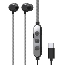 Vibez by Lifelong Voice Changing Earphones with Type-C Connector  Wired In-Ear Earphones  Black