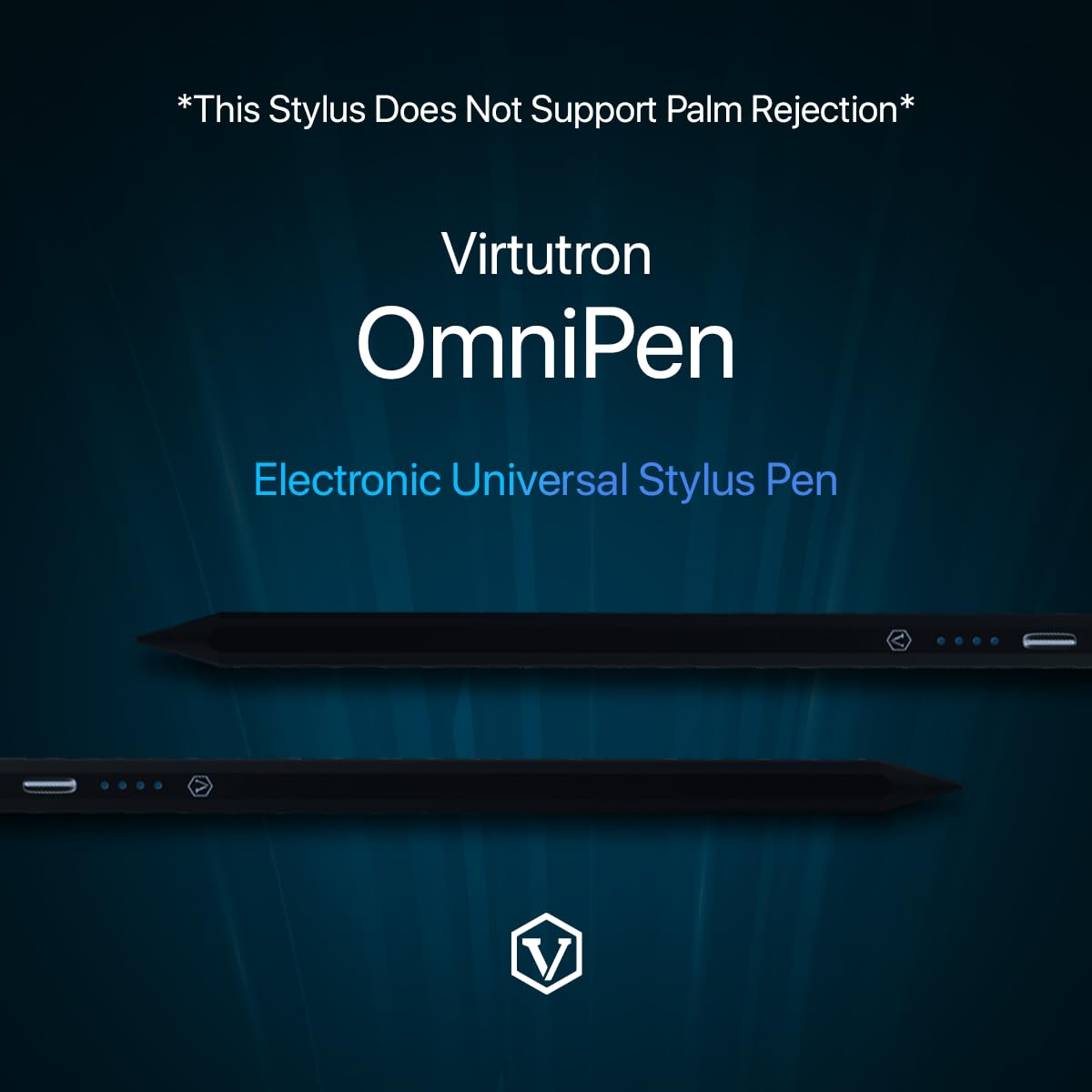 Virtutron Electronic Non-Bluetooth Universal Stylus Pen| High-Precision Digital Pencil| Compatible with iPhone, iPad, Samsung, Android, Tablet & Mobiles- White