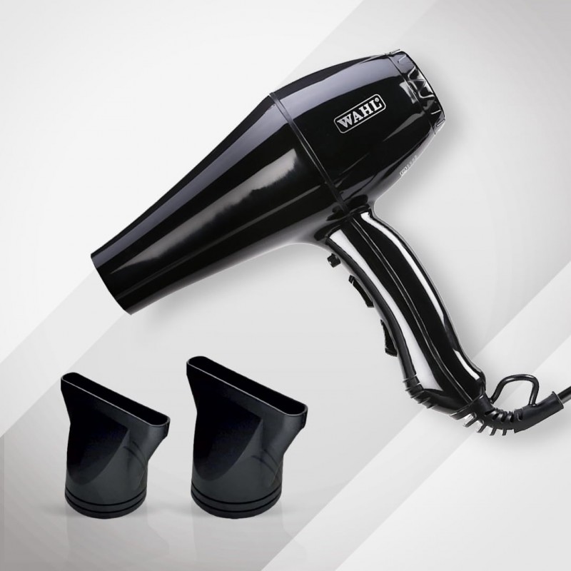 WAHL 5439-024 Super Dry Professional 2000 Watts Ionic Hair Dryer with Tourmaline Technology; 3 Heat Settings & 2 Speed Settings & Cool Shot Button; Black