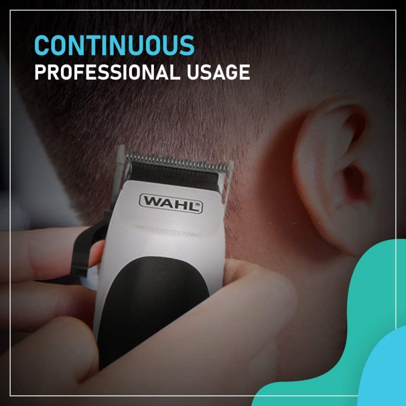 WAHL Home Cut Black Edition Hair Clipper Complete Hair Cutting Clipper with Thumb Adjustable Taper & Travel Pouch, Powerful Electromagnetic Motor with 14,400 strokes per min, Self-Sharpening Carbon Steel Blades, 10 Cutting