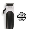 WAHL Home Cut Black Edition Hair Clipper Complete Hair Cutting Clipper with Thumb Adjustable Taper & Travel Pouch, Powerful Electromagnetic Motor with 14,400 strokes per min, Self-Sharpening Carbon Steel Blades, 10 Cutting