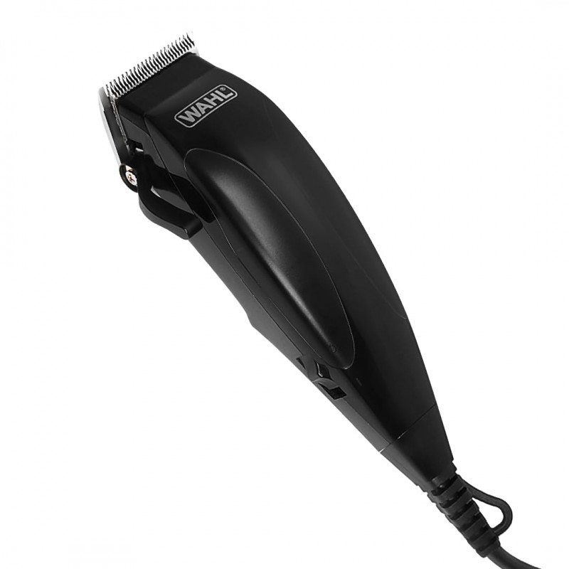 WAHL Home Cut Black Edition Hair Clipper Complete Hair Cutting Clipper with Thumb Adjustable Taper & Travel Pouch, Powerful Electromagnetic Motor with 14,400 strokes per min, Self-Sharpening Carbon Steel Blades, 10 Cutting