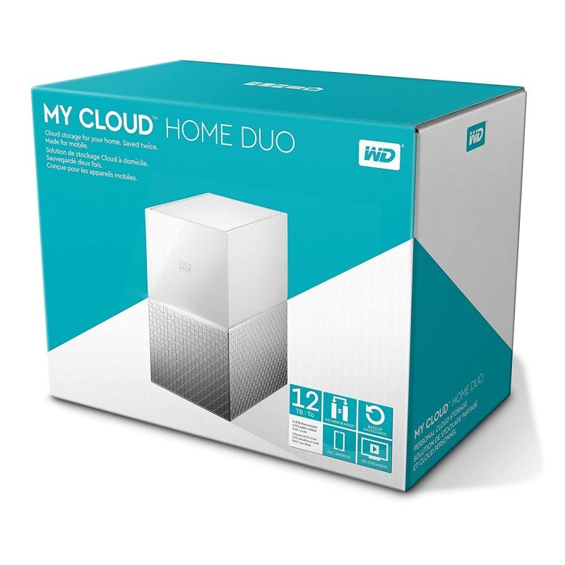 WD My Cloud Home WDBVXC0020HWT-BESN 2TB Network Attached Storage (White) Personal Cloud WD My Cloud Home WDBVXC0020HWT-BESN 2TB Network Attached Storage (White) Personal Cloud