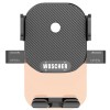WOSCHER N81-C2,Clamp Car Mobile Holder with Strong Suction Cup | One Click Release Button (Black) Car Holder Adjustable Car Phone