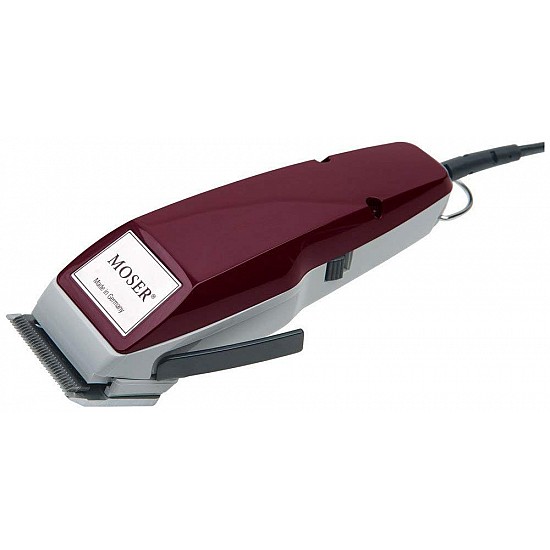 Wahl 01400-0016 Corded Steel Moser Classic Professional Hair Clipper; 0.7-3 mm; Stainless steel Star Blades for precision cutting; Red