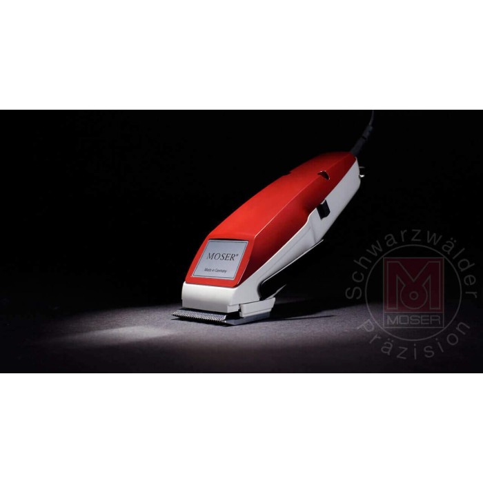 Wahl 01400-0016 Corded Steel Moser Classic Professional Hair Clipper; 0.7-3 mm; Stainless steel Star Blades for precision cutting; Red Wahl 01400-0016 Corded Steel Moser Classic Professional Hair Clipper; 0.7-3 mm; Stainless steel Star Blades for precision cutting; Red