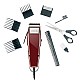 Wahl 01400-0016 Corded Steel Moser Classic Professional Hair Clipper; 0.7-3 mm; Stainless steel Star Blades for precision cutting; Red