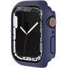 Watch Cover Compatible with Apple Watch Series 6 | 5 | 4 | SE (40mm) | with Glass Screen Protector | (Oxford Blue, 40mm)