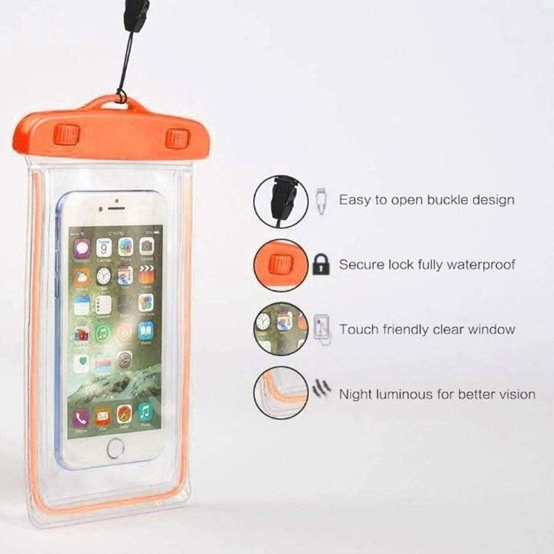 Airtree All Mobile Cover Pouch with Finger Touch Cell Phone case Waterproof Phone Pouch for All Mobile (Pack of 2) Airtree All Mobile Cover Pouch with Finger Touch Cell Phone case Waterproof Phone Pouch for All Mobile (Pack of 2)