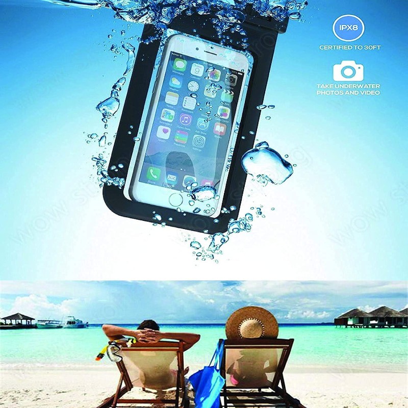 Airtree All Mobile Cover Pouch with Finger Touch Cell Phone case Waterproof Phone Pouch for All Mobile (Pack of 2) Airtree All Mobile Cover Pouch with Finger Touch Cell Phone case Waterproof Phone Pouch for All Mobile (Pack of 2)