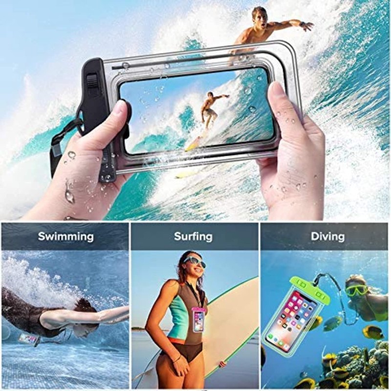 Airtree All Mobile Cover Pouch with Finger Touch Cell Phone case Waterproof Phone Pouch for All Mobile (Pack of 2) Airtree All Mobile Cover Pouch with Finger Touch Cell Phone case Waterproof Phone Pouch for All Mobile (Pack of 2)