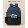 Wesley Milestone 2.0 Casual Waterproof Laptop Backpack/Office Bag/School Bag/College Bag/Travel Backpack (Dimensions:13x18 inches) (Compatible with 39.62cm(15.6inch laptop) 30 L (Blue & black)