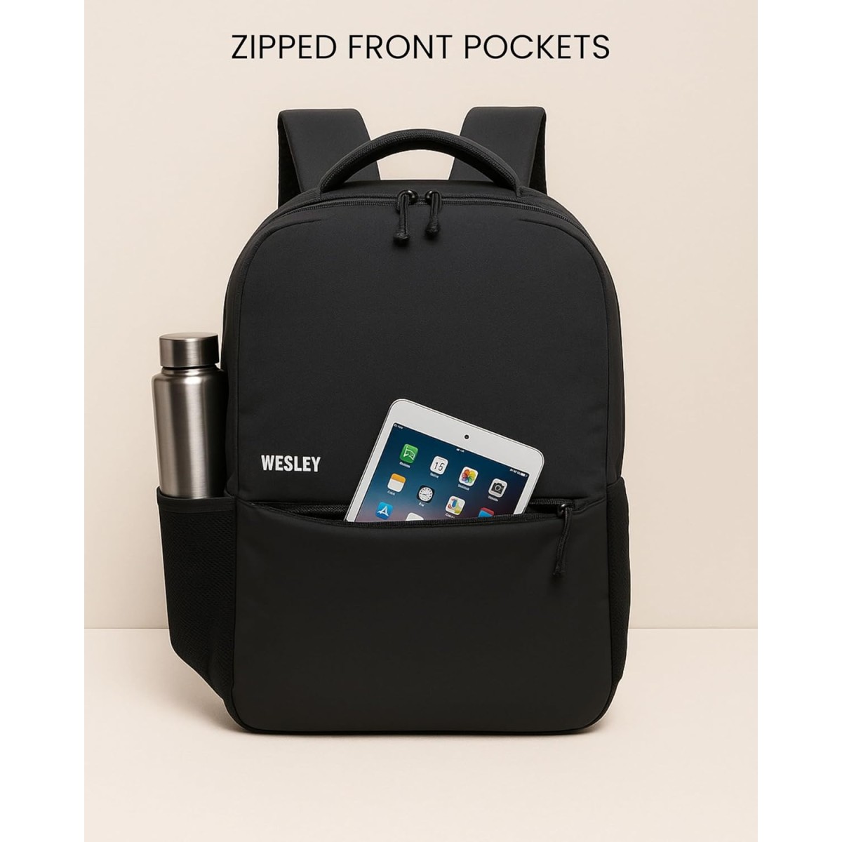 Wesley Milestone 2.0 Casual Waterproof Laptop Backpack/Office Bag/School Bag/College Bag/Travel Backpack (Dimensions:13x18 inches) (Compatible with 39.62cm(15.6inch Laptop) 30 L