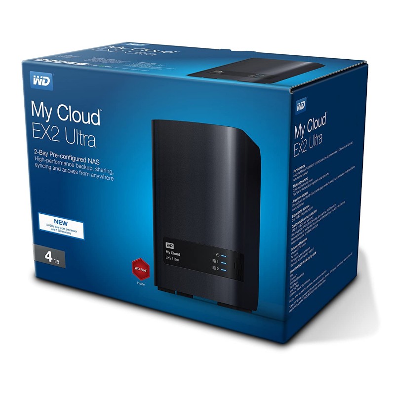 Western Digital Content Solutions Business My Cloud EX2 Ultra 4TB 2-Bay External Hard Drive