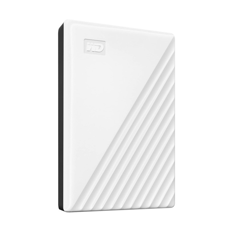 Western Digital WD 2TB My Passport Portable Hard Disk Drive, USB 3.0 with Automatic Backup, 256 Bit AES Hardware Encryption,Password Protection,Compatible with Windows and Mac, External HDD-White