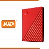 Western Digital WD 2TB USB 3.0 My Passport Portable External Hard Drive Compatible with PC, PS4 & Xbox (Red) - WDBYVG0020BRD-WESN