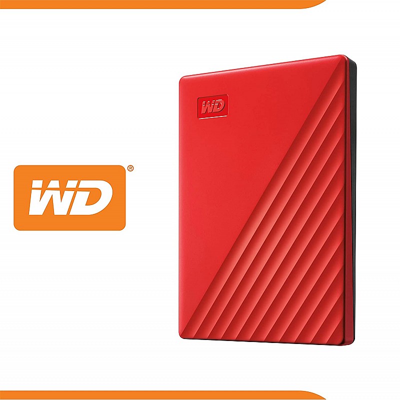 Western Digital WD 2TB USB 3.0 My Passport Portable External Hard Drive Compatible with PC, PS4 & Xbox (Red) - WDBYVG0020BRD-WESN