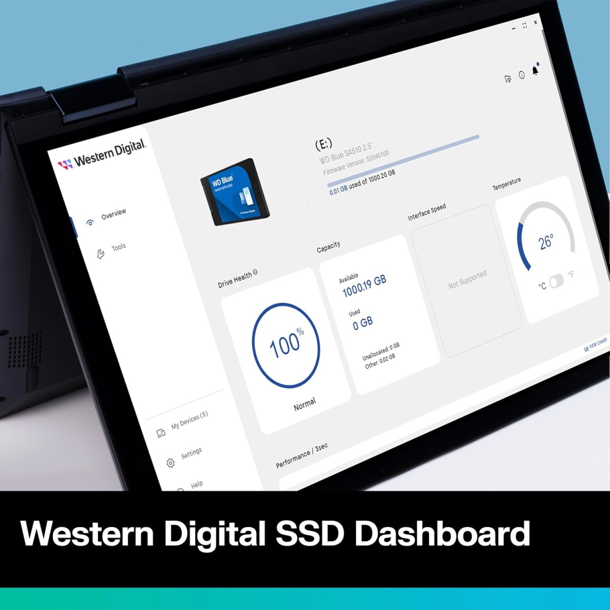 Western Digital WD Blue SA510 SATA 500GB, Up to 560MB/s, 2.5 Inch/7 mm, 5Y Warranty, Internal Solid State Drive (SSD) (WDS500G3B0A)