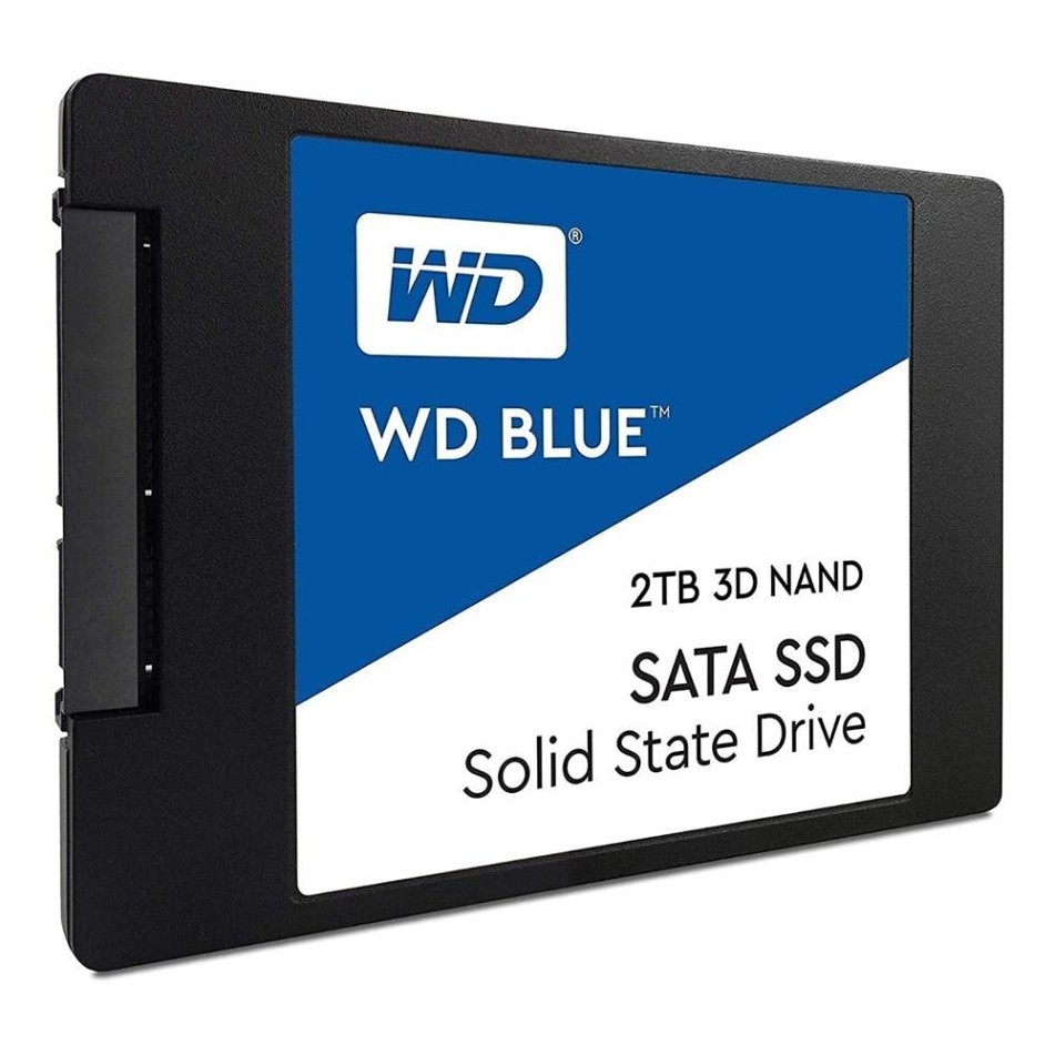 Western Digital WD Blue SATA 2TB, Up to 560MB/s, 2.5 Inch/7 mm, 5Y Warranty, Internal Solid State Drive (SSD) (WDS200T2B0A)